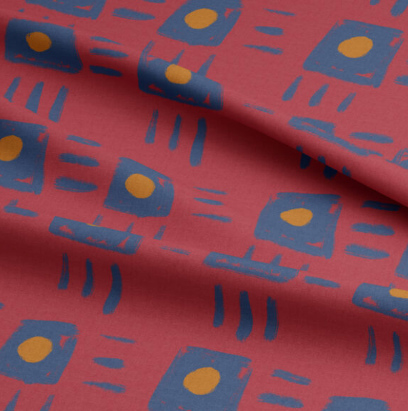 The Boxy Tee - Red Print