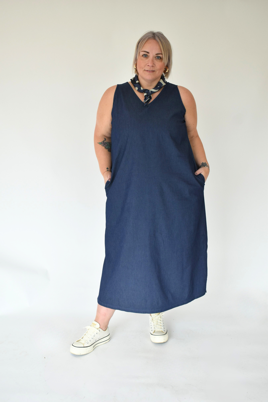 The Slip Dress - Chambray