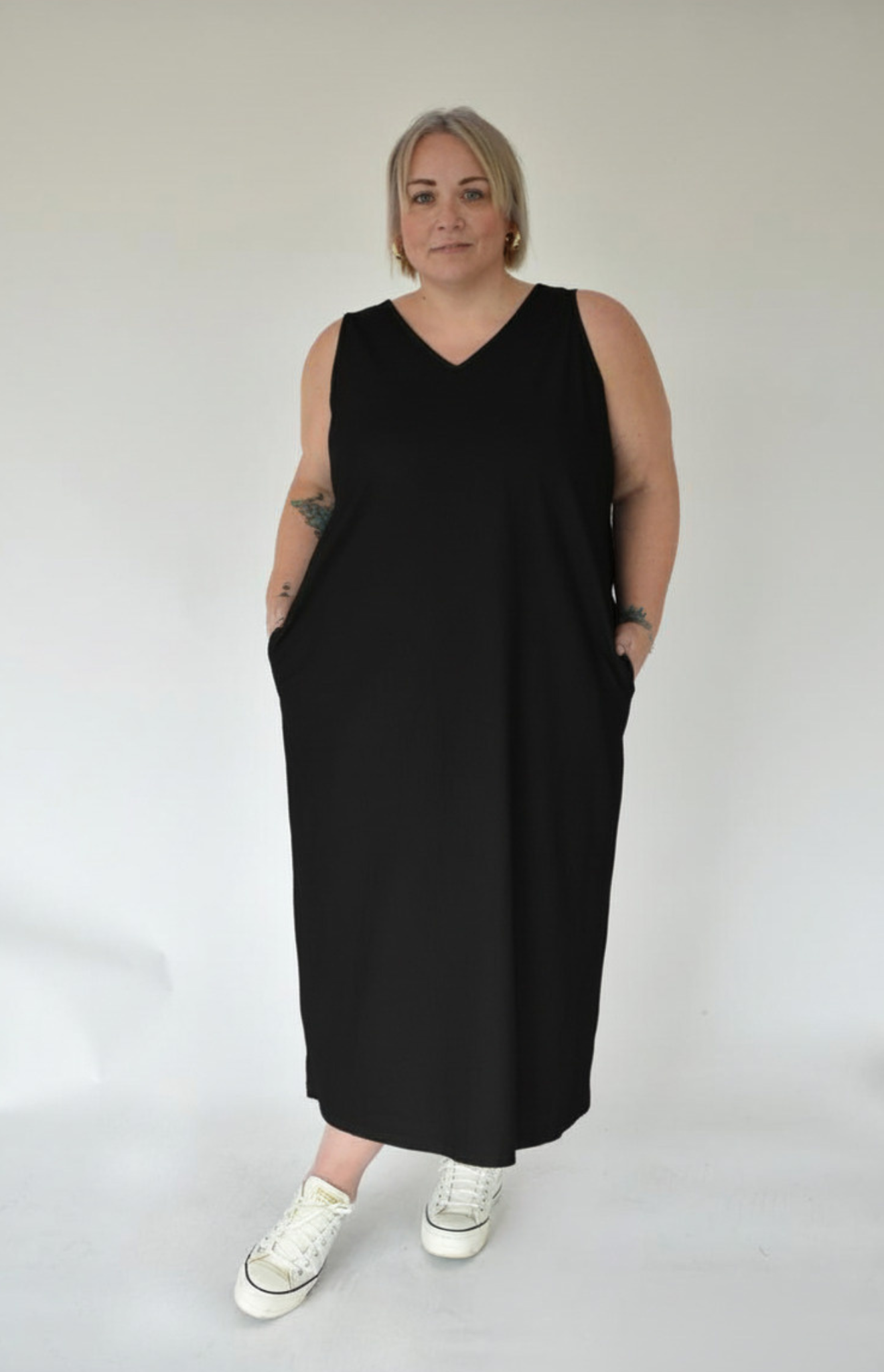 The Slip Dress - Black Jersey