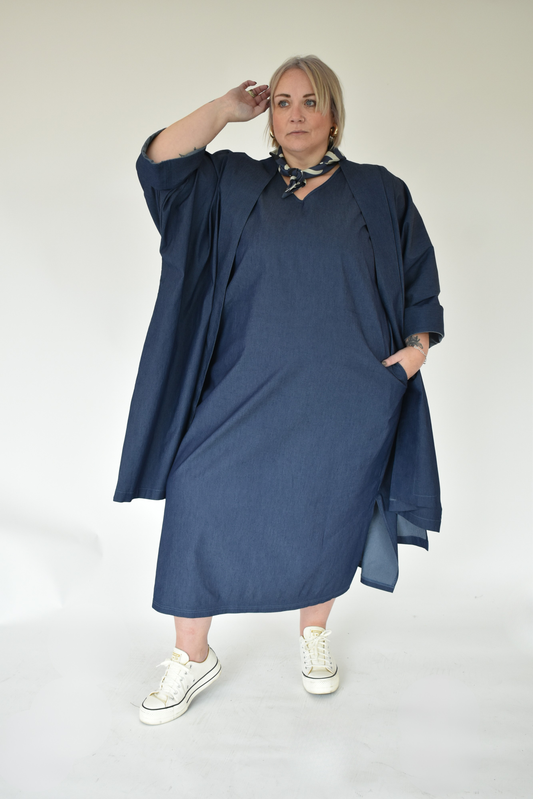 The Throw on Jacket - Chambray