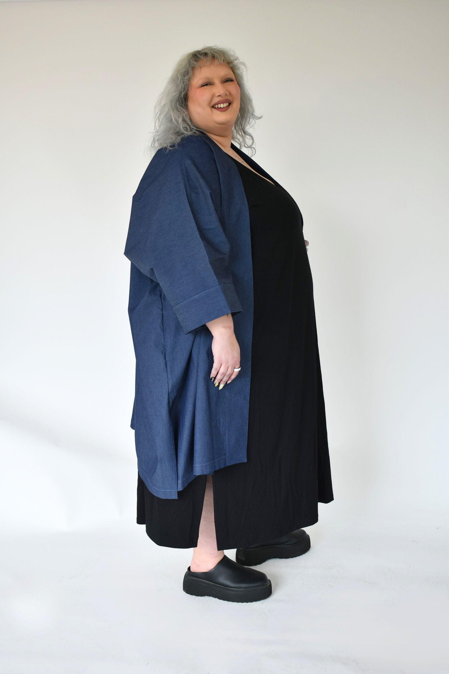 The Throw on Jacket - Chambray