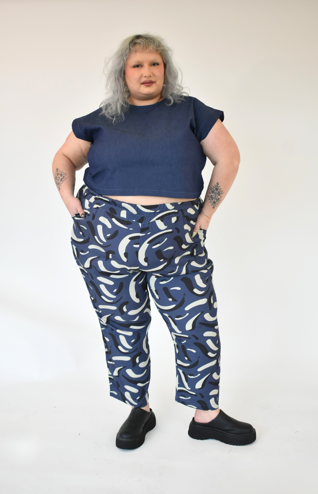 The Tapered Trouser - Blue Print